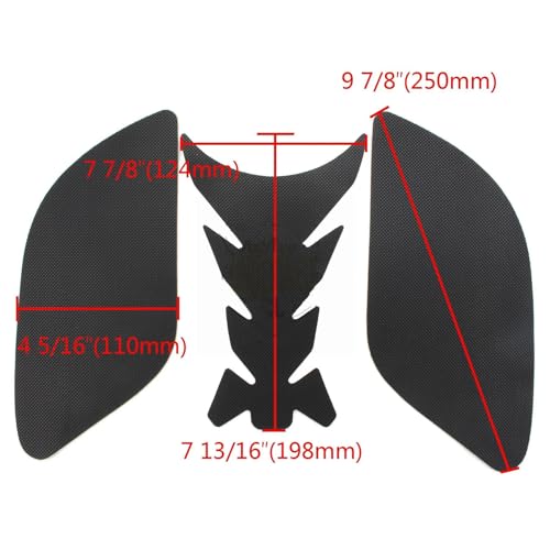 Protector tanque Yamaha R15 para rutas de curvas con calcomanías de agarre 2