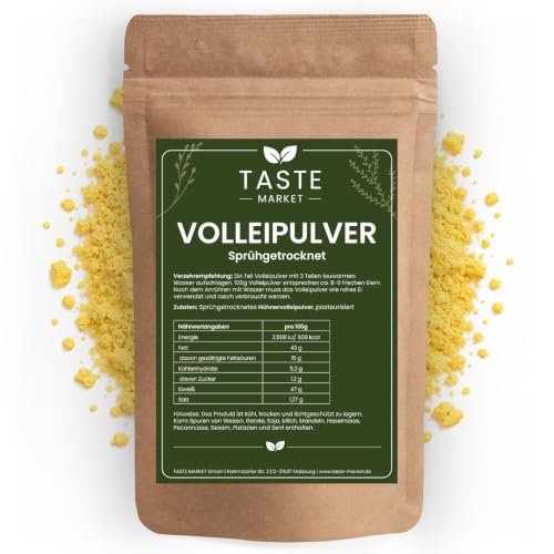 Volleipulver 1kg – Sprühgetrocknetes Vollei – Ei Ersatz...