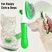 Self cleaning Slicker Brush, Cat Brush, Dog Brush, Shedding and Grooming Tool for Pets, Remove Loose Hair, Fur, Undercoat, Mats, Tangled Hair, Knots for Large Medium Small Sensitive Long or Short Hair
