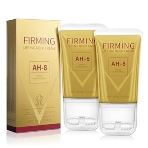 Mtmult AH-8 Firming Neck Cream – Neck Creams for Tightening and Firming – Anti-Aging Cream for Loose Skin with Roller Applicator – Effective for Neck & Body, Lifting Cream for Women & Men (2PC)
