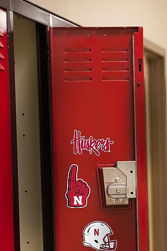 Image of University of Nebraska 9ct Vinyl Sticker Pack - Large Waterproof Decals for Laptops, Water Bottles, Tablets, Scrapbooks, Vehicles & More - Officially Licensed Huskers Designs