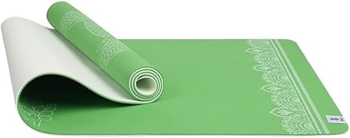 Miniatura 11 de Esterilla de yoga prémium de 0.236 in con impresión reversible, extra gruesa y grande, antideslizante, para todo tipo de yoga, pilates