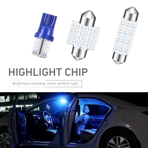 Set de 24 bombillas LED interiores para auto T10 y festón miniatura 3