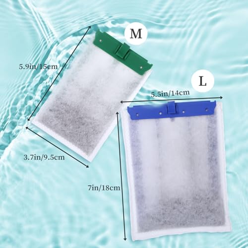 Image of 8 Pcs Aquarium Filter Cartridges for Tetra Whisper Filters,Fish Tank Filters Cartridges Compatible with Whisper Repto Filter,Replacement Cartridge Compatible with 10i /PF10 /IQ10(Medium)