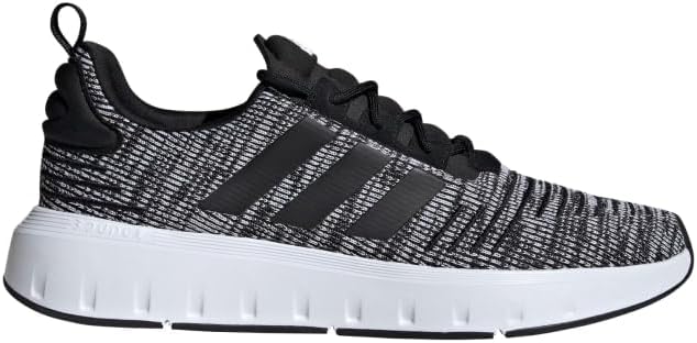 adidas Swift Run Shoes Black/Black/White - Image 9