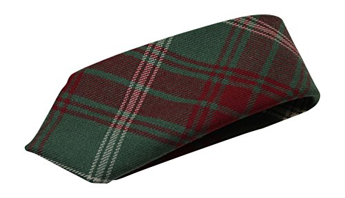 House of Edgar 100% Wool Authentic Traditional Scottish Tartan Neck Tie - Rothesay Hunting Muted