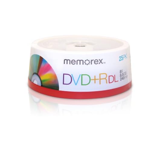 Memorex 8.5GB 8X Double Layer DVD+R 25pk Spindle