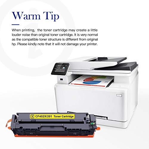 Valuetoner Compatible Toner Cartridge Replacement for HP 201X 201A CF400X CF401X CF402X CF403X CF400A for Color Laserjet Pro MFP M277dw M252dw M277n M277c6 M252n M277 (Black, Cyan, Magenta, Yellow)