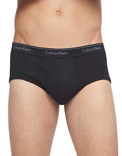 Image of Calvin Klein Men's Underwear Cotton Multipack Briefs, Black, Large