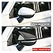 Compatible For Honda City Grace Ballade 6th 2014~2019 Car Rearview Side Mirror Cover Wing Cap Exterior Door Rear View Case Trim Accessories(With lamp)
