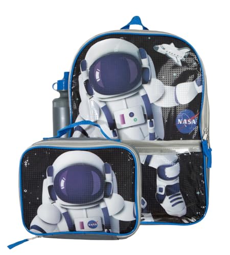 Bioworld Nasa Backpack Lunch Box School Accessories 3-Piece Mega Space Set