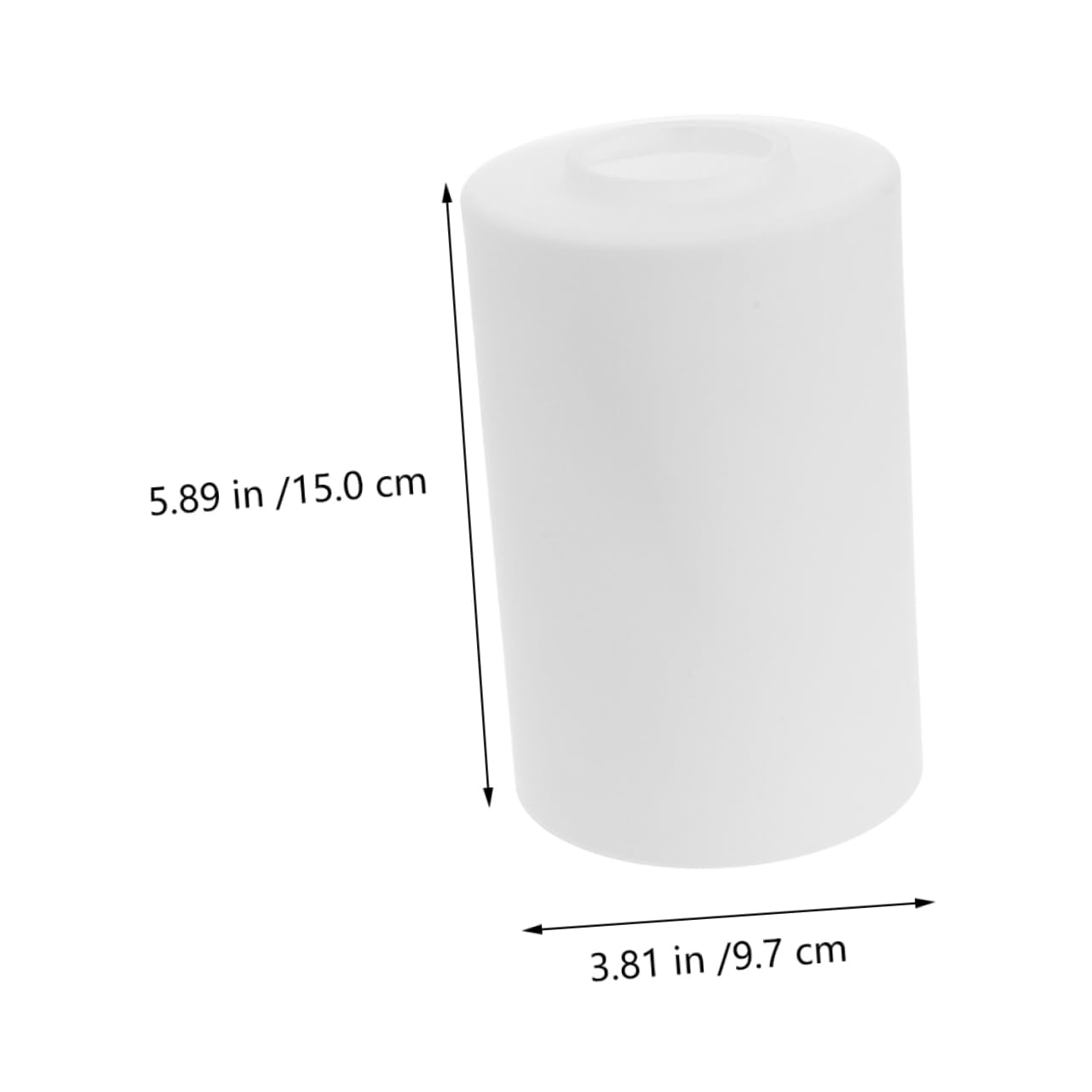 OSALADI Lot De 2 Abat-jours Cylindriques En Verre Laitony Pour Lampadaire Et Applique Murale E27, Surface Lisse, Diffuseur De Lumière Douce, Compatible à Suspendre, Éclairage Intérieur Contemporain