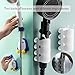 MIUPOO 360 Degree Adjustable Rotatable Handheld Shower Head Holder,Removable No Punching Penguin Shower Head Bracket Wall Mount Universal,Silicone Suction Cup Shower Head Holder,2 Pack