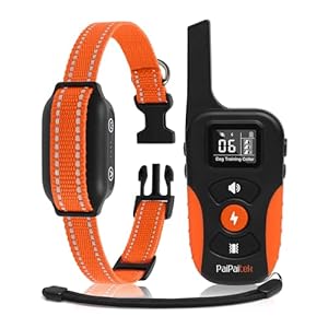 PaiPaitek Bark Activated Shock Collar with Remote – Automatic Bark and Training Collar Combo 3300ft Range, Bark Shock Collar for 40-150lbs Medium Large Dogs – IPX7 Waterproof