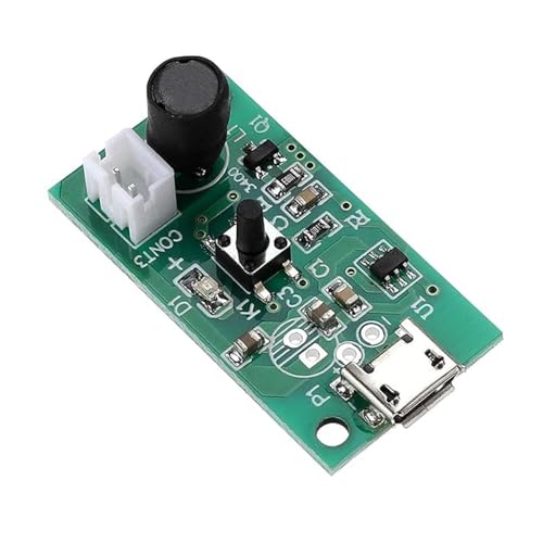 Image of Hexonix Mini Air Humidifier DIY Kit With USB Mist Maker & Ultrasonic Piezoelectric Fogger for Moisture Atomization & Electronic DIY Projects