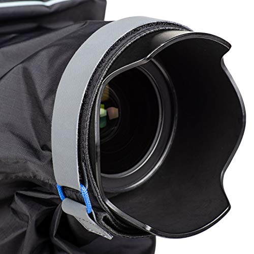 Image of Think Tank Emergency Rain Cover for DSLR and Mirrorless Cameras with 24-70mm Lens - Small (Black)