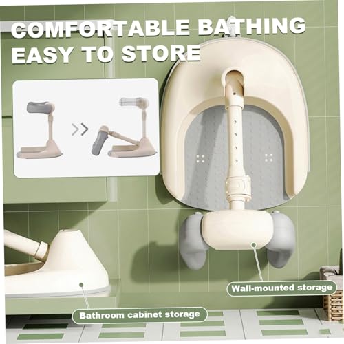 Support de douche de bébé pliable pour soulager le dos et sécuriser le bain
