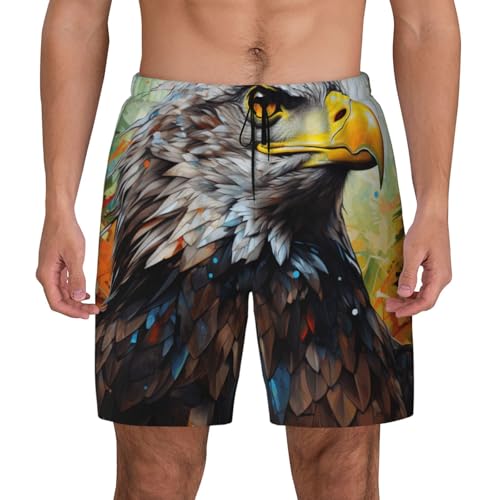 Ropa de playa para piscina y vacaciones con bañador de águila para hombre