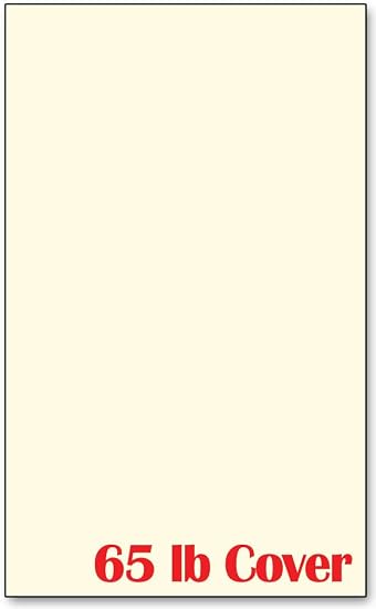 250 Sheets Cream Colored Legal Size Cardstock (8.5 X 14