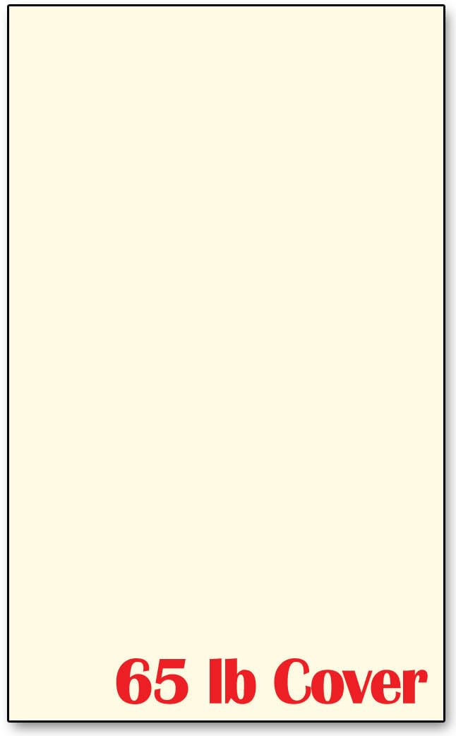 Photo 1 of 250 Sheets Cream Colored Legal Size Cardstock (8.5 X 14 Inches) - 65lb Cover