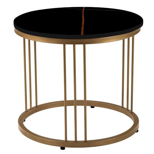 Image of Wakefit Frappe Coffee Table I Marble Finish I Vitrified Tile Top I St. Laurent