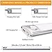 LED Under Cabinet Lighting Daylight White 6500k Hnlife,USB Rechargeable 33-LED Motion Sensor Closet Light Wireless Under Cabinet Light,240mm Bar, 4 Sensor Modes, Portable for Closet, Cabinet, Wardrobe