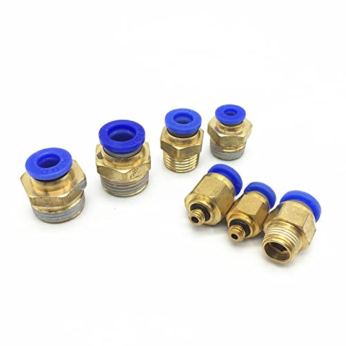 10PCS/set Pneumatic Fitting Push In Quick Connector Fittings PC6-01 PC6-02 PC8-01 PC8-02 PC4-m5 PC4-01 PC10-02 PC10-03 (Color : PC8-01)