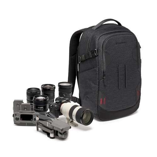 Manfrotto Pro Light Backloader S, Sac à Dos Photo Professionnel, Ouvertures par Le Haut et par l'Arrière, Double Fixation pour Trépied, Sac à Dos Rembourré avec Séparateurs Interchangeables, Noir