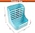 Hay Feeder, 2 in 1 Food and Hay Feeder Rack for Rabbit, Guinea Pig and Other Small Animals (Blue)