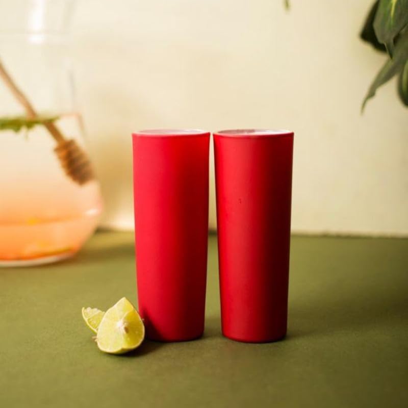 Image of Bar Box Shot Glasses (Set of 2) (Red)