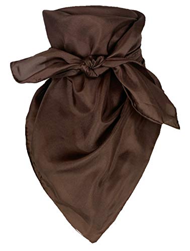 Cowboy Shop Silk Scarves - Chocolate
