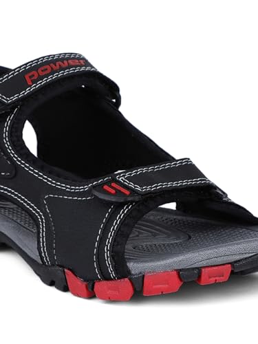 Image of Bata Boys COSMOS II Black Sports Sandals, (4616337)