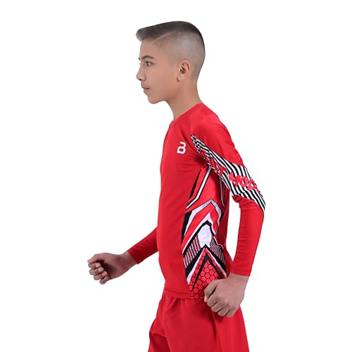 2BOLD Rash Guard for Boys and Girls Kids Compression Shirt UPF 50+ Athletic Boys Swim Shirt MMA BJJ Jiu-Jitsu Rash Guard4