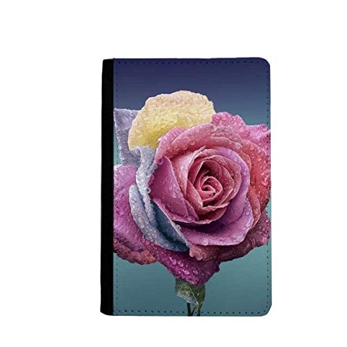 Étui portefeuille rose foncé pour passeport et documents de voyage