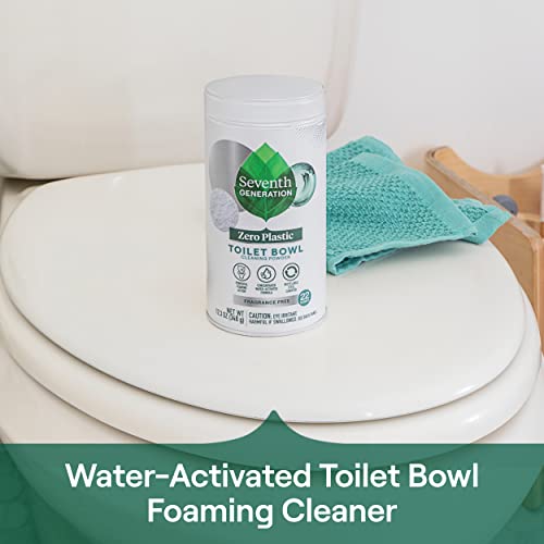 Seventh Generation Zero Plastic Toilet Bowl Powder Foaming Cleaner