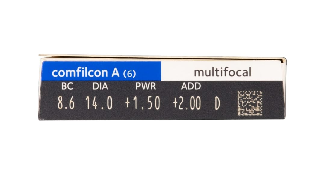 Biofinity multifocal - [D-Profil] Monatslinsen weich, 6 Stück, BC 8.6 mm/DIA 14.0 mm/ADD +2.00 D / +5.5 Dioptrien
