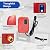 GSHIOIO Tankless Water Heater Electric 110V 3000W Mini Under Sink Water Heater Kitchen Household Instant Hot Water Heater 68-122°F W/IPX4 Water-Proof Level for Kitchen Bathroom Washin (Red)