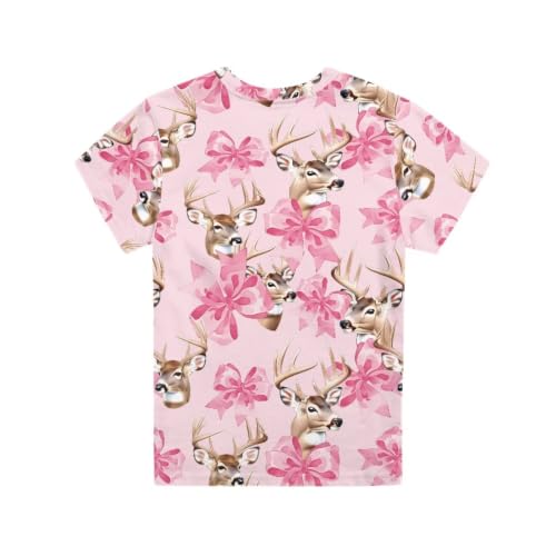 Image of Renewold Kids Novelty T-Shirt for Girls Boys Short Sleeve Crewneck Summer Tee Soft Breathable Graphic Shirt for Age 2-16
