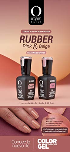 Organic Nails RUBBER PINK & BEIGH GEL NIVELADOR