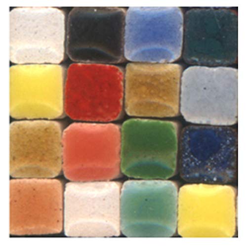 Mosaic-Minis (3x3x2mm),(0,11x0,11x0,07inch) Smallest Ceramic 1000 Pieces, Random Mix All, MXAL
