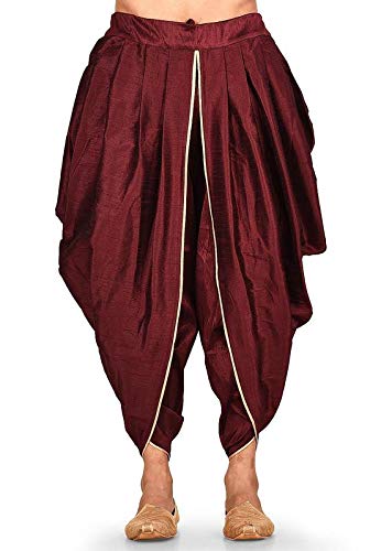 ARISHA Mens Dupion Art Silk Dhoti-(Free Size)-picture-13