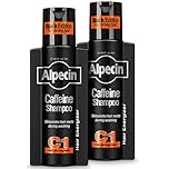 Alpecin Caffeine Shampoo C1 Black Edition - 2 x 250 ml - with new fragrance | Natural hair growth for men | Energy for strong hair | Hair Care for Men Made in Germany