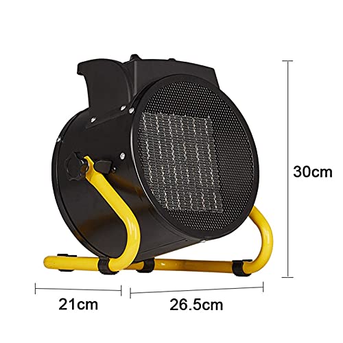 LSHAN 2KW-3KW industriële ventilatorkachel, Elektrische werkplaatsruimteverwarmer, draagbare kas PTC-verwarmer, 3 warmte… - Image 8