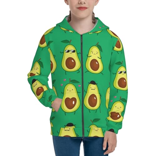 Cartoon Fruit Kids Pullover Hoodies Boys Zip Up Sweatshirts Girls Athletic Clothes with Pocket3