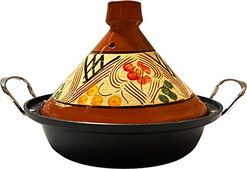 Marocstore.nl Tajine de cerámica y hierro fundido de inducción de aluminio | Mangos | Adecuado...