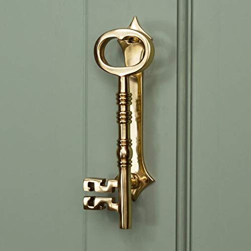 Polished Brass Key Door Knocker