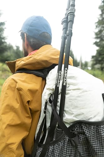 image for Cascade Mountain Tech Trekking Poles - Ultralight 2 Piece Carbon Fiber