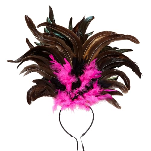 W WIDMANN MILANO Party Fashion 66014 - Federhaarreif Copacabana, Pink, Brazil, Samba, Kopfschmuck, Accessoire, Mottoparty, Karneval W WIDMANN MILANO Party Fashion 66014 - Federhaarreif Copacabana, Pink, Brazil, Samba, Kopfschmuck, Accessoire, Mottoparty, Karneval