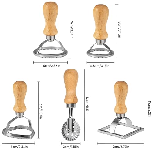 ZSMJAER 5 Pezzi Taglia Ravioli,Diverse forme di