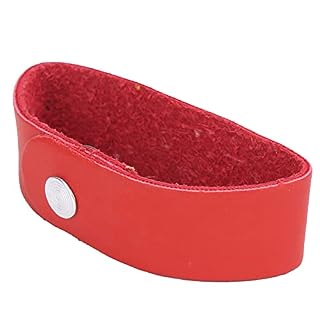 Bouton de sangle de guitare acoustique, matériau en cuir en microfibre durable Pratique à utiliser Bouton de sangle de guitare Meilleure protection fournie pour jouer de la guitare(rouge) - Les Beatles, Paul McCartney, John Lennon, RIngo Starr, George Harrison